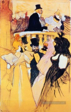 au bal de l’opéra 1893 Toulouse Lautrec Henri de Peinture à l'huile